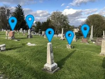 GPS cemetery mapping