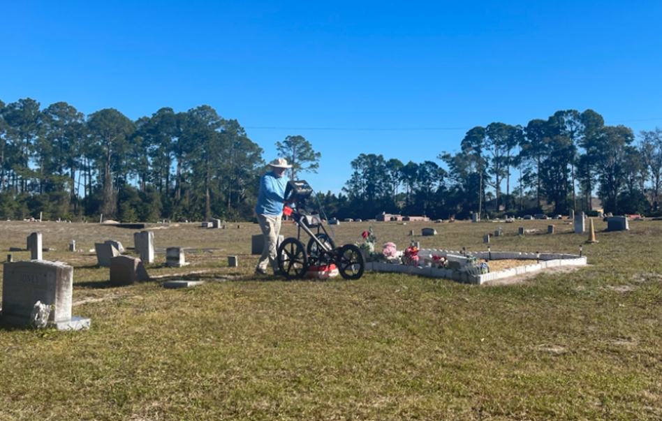 GPR cemetery mapping