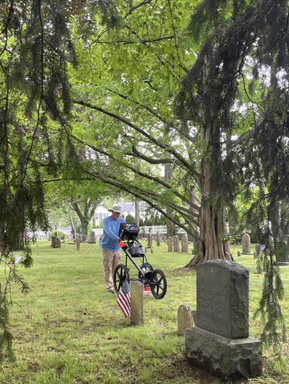 GPR burial plot map