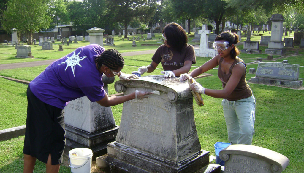 cemetery preservation in action