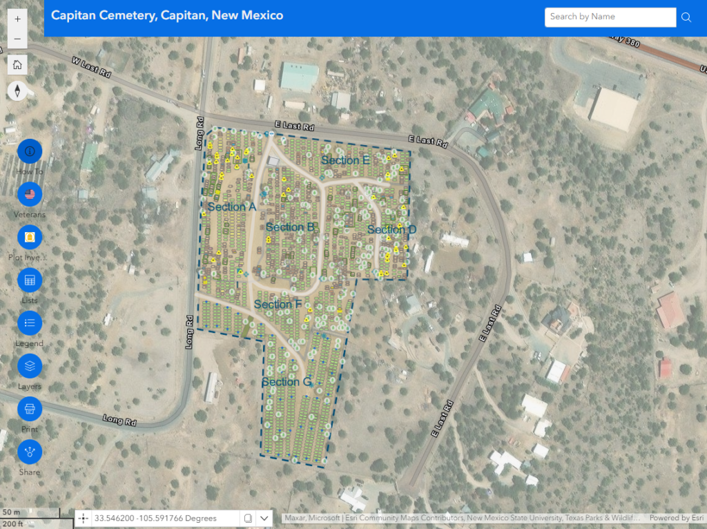 cemetery plot map